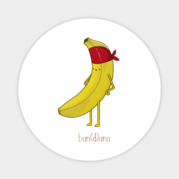 Banana Bandana Magnet by SabrinaEgger